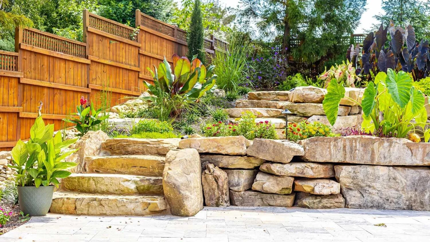 Retaining Wall Installation example 8